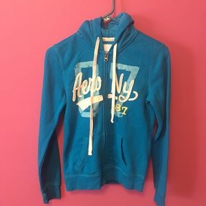 $5 SALE blue zip-up hoodie